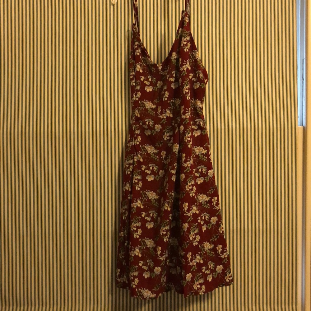 Floral Dress with Strappy Back